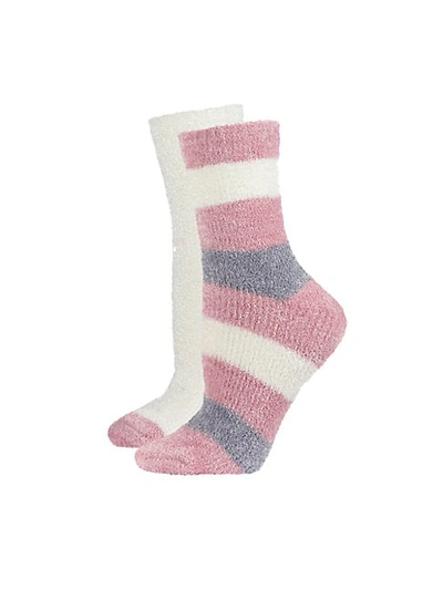 Natori Josie Legwear 4-piece Crew Socks In Blush