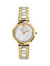 VERSACE IDYIA TWO-TONE STAINLESS STEEL & MOTHER-OF-PEARL BRACELET WATCH,0400010472170