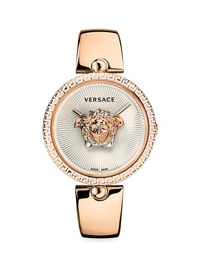 Versace Logo Stainless Steel Bangle Bracelet Watch