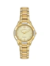 CITIZEN EM0452-58P DIAMOND GOLDTONE STAINLESS STEEL & DIAMOND BRACELET WATCH,0400011541505