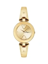 FERRAGAMO GILIO GOLDTONE STAINLESS STEEL BANGLE BRACELET WATCH,0400010471889