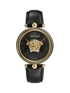 VERSACE PALAZZO STAINLESS STEEL & LEATHER-STRAP WATCH,0400011946800