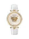 VERSACE PALAZZO STAINLESS STEEL & LEATHER-STRAP WATCH,0400011953525