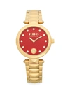 Versus Goldtone Stainless Steel & Swarovski Crystal Bracelet Watch