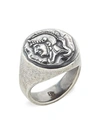 DEGS & SAL STERLING SILVER SIGNET RING,0400011260603