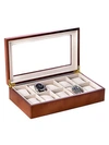 BEY-BERK MEN'S WOODEN WATCH BOX,0400010929400