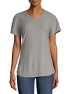 James Perse Women's Crewneck Cotton Modal T-shirt In Black