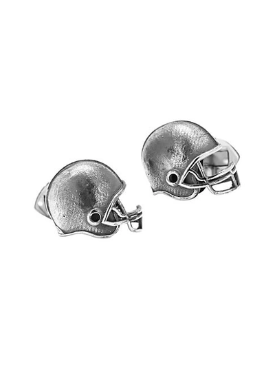 Cufflinks, Inc Ox & Bull Trading Co. Sterling Silver Football Helmet Cuff Links