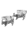 Cufflinks, Inc Ox & Bull Trading Co. Sterling Silver Bull Cufflinks
