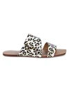 SAKS FIFTH AVENUE LEOPARD-PRINT LEATHER SLIDES,0400011963700