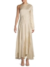 CHLOÉ SILK-BLEND SINGLE LONG-SLEEVE DRESS,0400012007627