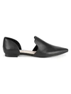 SAKS FIFTH AVENUE EILEEN D'OSAY LEATHER FLATS,0400011136438