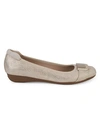 ANNE KLEIN UBETH BUCKLED FLATS,0400010940263