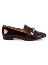 KARL LAGERFELD NIKI POINT-TOE PATENT LEATHER LOAFERS,0400011824061