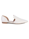 Saks Fifth Avenue Eileen Leather D'orsay Flats In Ivory