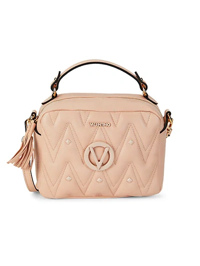 Valentino By Mario Valentino Boulette D Sauvage Studded Camera Bag In Rose