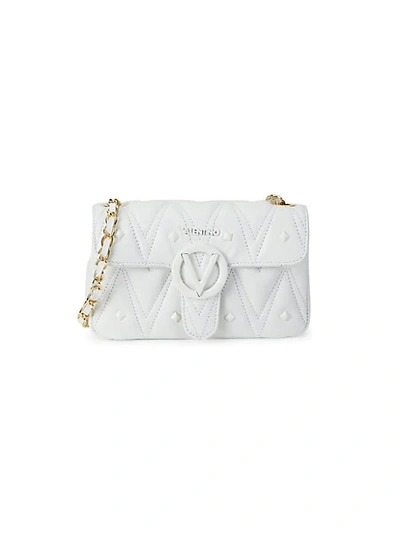 Valentino By Mario Valentino Poisson D Sauvage Studded Crossbody In White