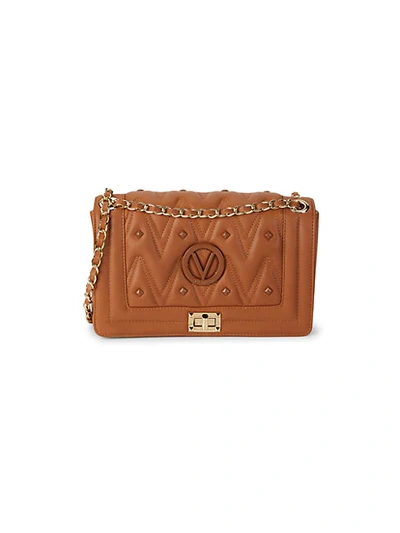 Valentino By Mario Valentino Alice D Sauvage Quilted Leather Shoulder Bag In Caramel