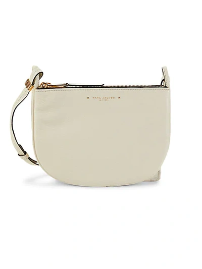 Marc Jacobs Supple Group Leather Crossbody Bag In Conch