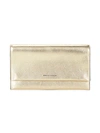 Rebecca Minkoff Textured Leather Wallet Clutch In Gold