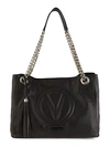 VALENTINO BY MARIO VALENTINO VERRA SAUVAGE QUILTED LOGO LEATHER TOTE,0400012116055