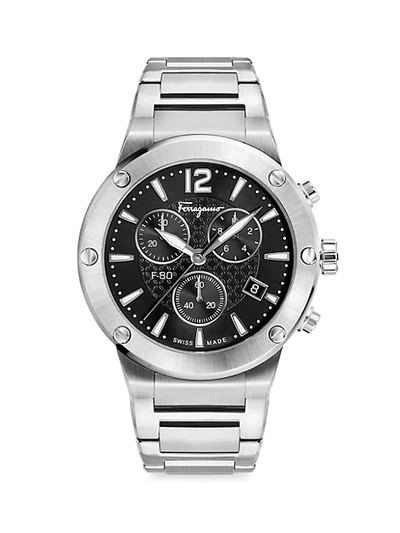 Ferragamo F-80 Stainless Steel Chronograph Watch