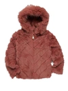 ADRIENNE LANDAU LITTLE GIRL'S & GIRL'S HOODED RABBIT FUR & FOX FUR COAT,0400011434494