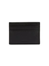 Bally Textured Leather Card Case In Black
