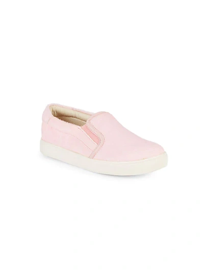 Akid Kids' Little Girl's & Girl's Liv Faux Calf Hair Slip-on Trainers In Pink Pony