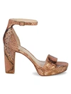 VINCE CAMUTO SNAKESKIN-PRINT LEATHER ANKLE-STRAP SANDALS,0400012125633