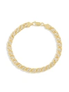 Saks Fifth Avenue 14k Two-tone Gold Fancy Mariner Link Bracelet/6.9mm