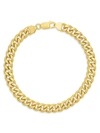 SAKS FIFTH AVENUE 14K YELLOW GOLD CUBAN CHAIN BRACELET,0400011706451