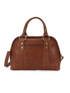 Frye Lucy Leather Satchel In Cognac