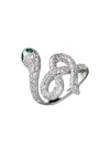 EYE CANDY LA LUXE CRYSTAL SNAKE RING,0400011311935