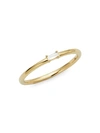 SAKS FIFTH AVENUE 14K YELLOW GOLD & DIAMOND STACKABLE RING,0400011332775