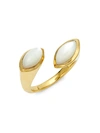 IPPOLITA PRISMA 18K YELLOW GOLD & MARQUISE MOTHER-OF-PEARL BYPASS RING,0400011607258
