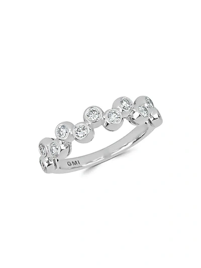 Saks Fifth Avenue 14k White Gold & White Diamond Ring
