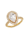 ADRIANA ORSINI GOLDTONE & CRYSTAL RING,0400012088848