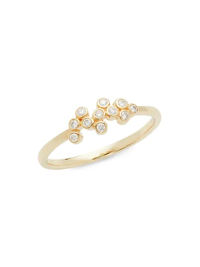 Nephora 14k Yellow Gold & Diamond Bezel Ring