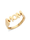SAKS FIFTH AVENUE 14K YELLOW GOLD MOM RING,0400012250728