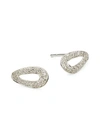 IPPOLITA CHERISH STERLING SILVER & DIAMOND LINK EARRINGS,0400011187349