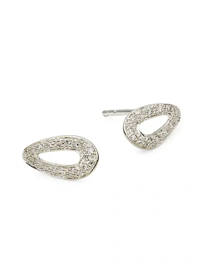 Ippolita Cherish Sterling Silver & Diamond Link Earrings