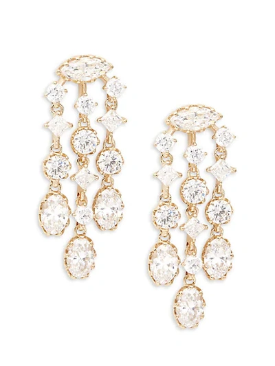 Adriana Orsini Goldtone & Crystal Chandelier Earrings