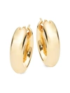 SPHERA MILANO 14K OVAL HOOP EARRINGS,0400011060722