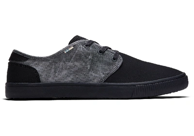 Toms Two Tone Black Canvas Men's Carlo Sneakers Topanga Collection Shoes