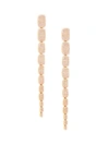 SAKS FIFTH AVENUE 14K ROSE GOLD & DIAMOND CASCADING DROP EARRINGS,0400012048629