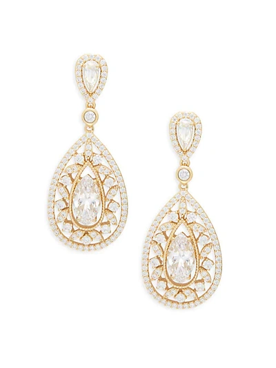 Adriana Orsini Goldtone & Crystal Drop Earrings