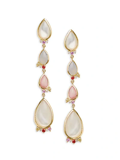 Ippolita 18k Yellow Gold, Diamond & Multi-stone Drop Earrings
