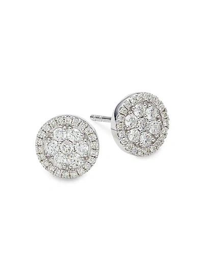 Saks Fifth Avenue 14k White Gold & Diamond Stud Earrings