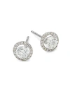 SAKS FIFTH AVENUE 14K WHITE GOLD & DIAMOND STUD EARRINGS,0400011469884